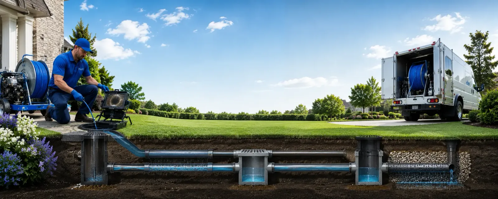 Outdoor drain cleaning information for Ithaca, NY